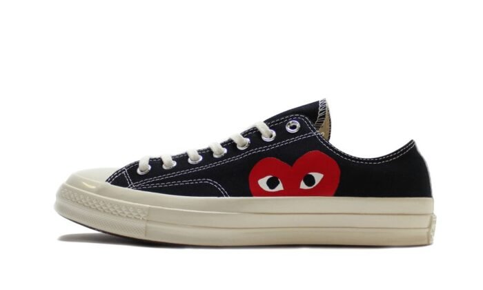 Converse Chuck 70 Ox "Comme Des Garçons PLAY / Half Heart Black"