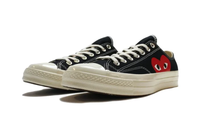 Converse Chuck 70 Ox "Comme Des Garçons PLAY / Half Heart Black" - Image 3