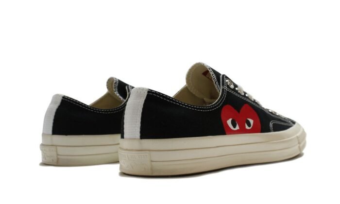 Converse Chuck 70 Ox "Comme Des Garçons PLAY / Half Heart Black" - Image 2