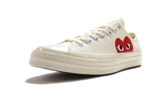 Converse Comme Des Garçons PLAY / Half Heart White - Image 2