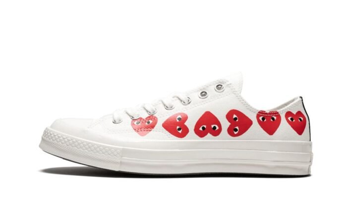 Converse Comme Des Garçons PLAY / Multi Hearts White