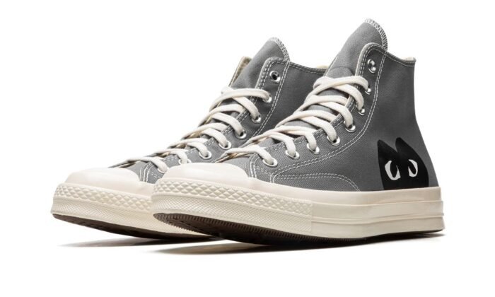 Chuck 70 Hi "CDG Play - Steel Gray" - Image 2