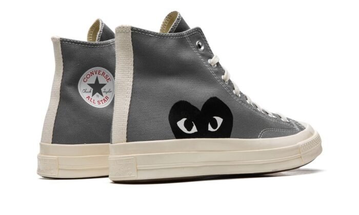 Chuck 70 Hi "CDG Play - Steel Gray" - Image 3