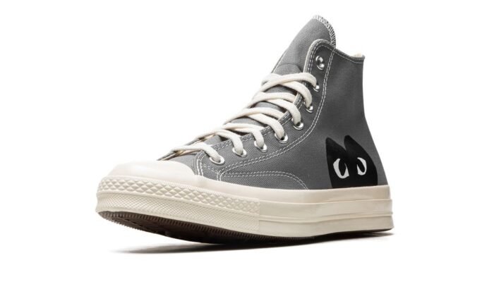 Chuck 70 Hi "CDG Play - Steel Gray" - Image 4
