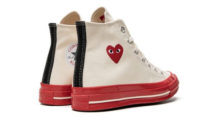 Chuck 70 High "CDG Play - Pristine Red" - Image 3
